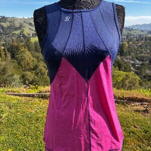 Sofibella Tank Top, M, Pink and Navy